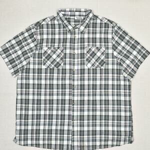 King Size Men Button Down Shirt Plaid Cotton Multicolor Size 3XL Special Edition
